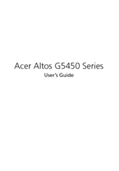 Acer Altos G5450 Series User Manual