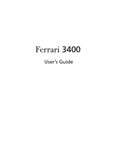 Acer Ferrari 3200 Series User Manual