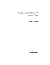 Adaptec Ultra Wireless Ultra Wireless Access Point User Manual