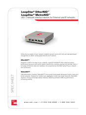 ADC LoopStar MetroNID TE-R Specifications