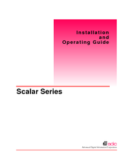 ADIC Scalar Series Installation And Operating Manual