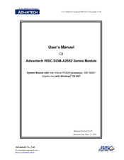 Advantech RISC Module SOM-A2552 User Manual
