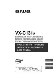 Aiwa VX-C131U Operating Instructions Manual