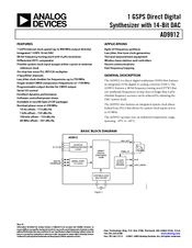 Analog Devices AD9912 Manual