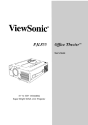 ViewSonic PJL855 User Manual