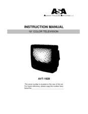 ASA Electronics AVT-1928 Instruction Manual
