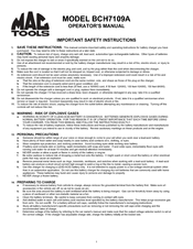 Associated Equipment BCH7109A Operator's Manual