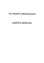 Asus P/I-P6NP5 User Manual