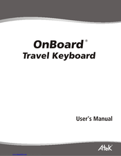Atek Travel Keyboard OnBoard User Manual