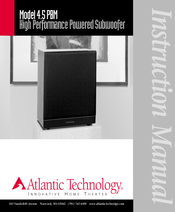 Atlantic Technology 4.5 PBM Instruction Manual
