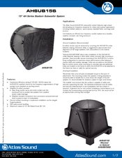 Atlas AHSUB15S Specifications