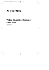 Audiovox AVR-1228 User Manual