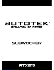 AutoTek ATX1615 Product Manual