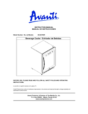Avanti BCA57SSR Instruction Manual