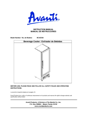 Avanti Model Instruction Manual