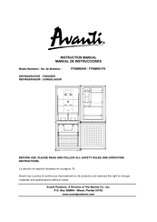 Avanti FFBM92 Instruction Manual