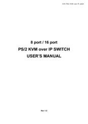Avocent KVM over IP switch User Manual