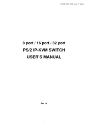Avocent PS/2 IP User Manual