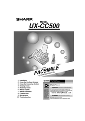 Sharp UX-CC500U Operation Manual