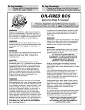 BCS Oil-Fired Instruction Manual