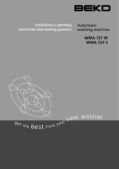 Beko WMA 727 W Installation & Operating Instructions Manual