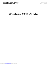 BellSouth E911 Owner's Manual