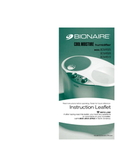 Bionaire BCM4510-U Instruction Leaflet