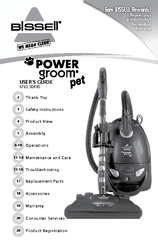 Bissell POWER GROOM PET 67E2 Series User Manual