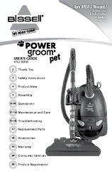Bissell POWER GROOM PET 6.70E+03 User Manual