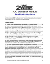 Underhill ICC 2 Wire Troubleshooting Manual