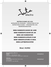 Jata electro HU992 Instructions For Use Manual