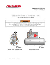 Champion C452-B Operation Maintenance Manual & Parts List