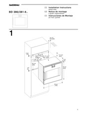 Gaggenau BO 281-6 Series Installation Instructions Manual