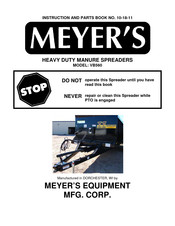 Meyer's VB560 Instruction And Parts Book