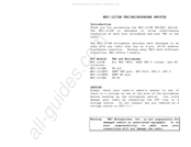 MFJ MFJ-1272MYH Instruction Manual