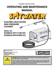 Spitwater SCW82/G Operating And Maintenance Manual