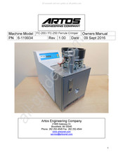 Artos Engineering Company FC-200 Owner's Manual