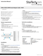 Startech.com ICUSB232V2 Instruction Manual