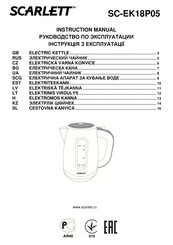 Scarlett SC-EK18P05 Instruction Manual