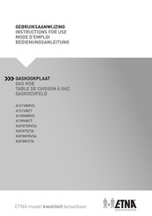 ETNA A198VWRVSA1E/E2 Instructions For Use Manual