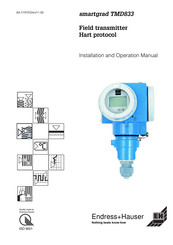 Endress+Hauser smartgrad TMD833 Installation And Operation Manual