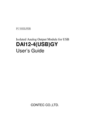 Contec DAI12-4(USB)GY User Manual