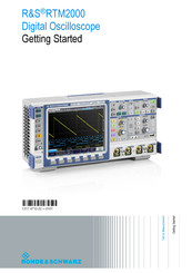 Rohde & Schwarz RTM2000 Getting Started