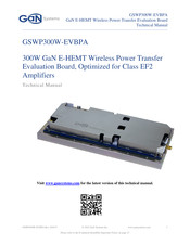 Gan Systems GSWP300W-EVBPA Technical Manual