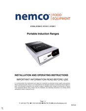 Nemco 9131A-1 Installation And Operating Instructions Manual