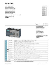 Siemens 3KD36-0P Series Operating Instructions Manual