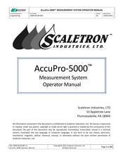 Scaletron AccuPro-5000 Operator's Manual