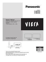 Panasonic Viera TC-58EX750C Owner's Manual