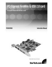 StarTech.com PEX3U3F800 Instruction Manual