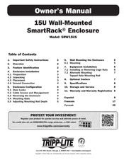 Tripp Lite SmartRack SRW15US Owner's Manual